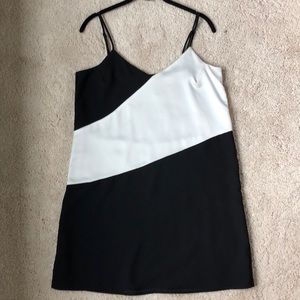 Parker Black and White Party Dress